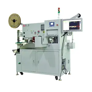 Máquina de rosqueamento semiautomática de plástico para cablagens eletrônicas, máquina de rosqueamento de plástico com múltiplos núcleos