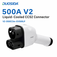 Technologie de refroidissement liquide fiable DUOSIDA 500A CCS Type 2 pour borne de recharge haute puissance