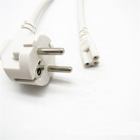 Adios — câble d'alimentation ENEC, 1.5 v, 220 m de long, H05VV-F v, prise ue avec T5, 3G x mm2, blanc