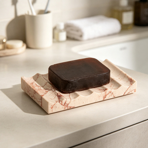 <span class=keywords><strong>Porte</strong></span>-<span class=keywords><strong>savon</strong></span> de luxe en marbre veiné Calacatta <span class=keywords><strong>Rose</strong></span>, rectangulaire, en marbre <span class=keywords><strong>rose</strong></span> - Product Image 5