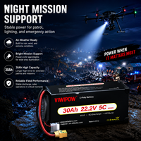 Viwipow 30000mAh 6S Baterai UAV Semi Solid State Kepadatan Tinggi 30Ah 22.2V 5C 800 Siklus untuk Drone VTOL EVTOL OEM