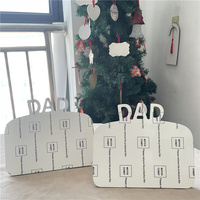 MDFSUB Fête des Pères Papa sublimation MDF bloc photo panneau photo en bois DAD Sublimation Blanks cadre photo pour la décoration intérieure