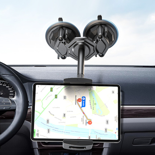 2024 New Heavy Duty Car Windshield Navigation Tablet Holder Mobile Phone Holder for iPad 13" Tablet