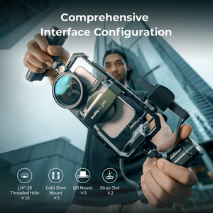 Kit de Vídeo para Celular All-in-One SmallRig 4596 X Brandon Li com Cage de Liberação Rápida para iPhone 16 Pro / Pro Max - Product Image 6