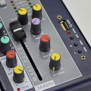 Mezclador de Audio Profesional para <span class=keywords><strong>DJ</strong></span>, 48V Phantom Power, Interfaz USB de 7 Canales, Reverberación para <span class=keywords><strong>Auriculares</strong></span> - Product Image 5