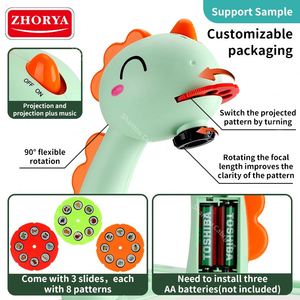 ของเล่นวาดรูปตามสั่ง Zhorya กระดานวาดภาพสำหรับเด็ก โปรเจคเตอร์วาดภาพสำหรับเด็ก โต๊ะวาดรูปพร้อมโปรเจคเตอร์ - Product Image 4