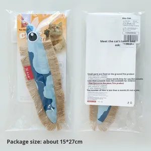 Suministros para mascotas, juguetes para gatos, pez con sonido de menta, almohada para bromas, cuerda colgante, juguete para gatos de autoentretenimiento - Product Image 4
