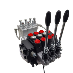 Vanne de commande directionnelle sectionnelle électro-hydraulique à double action Huamao Diesel 100L/min 3 bobines pour la construction et l'agriculture - Product Image 2