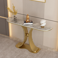 Table d'entrée et table d'appoint minimalistes modernes haut de gamme dans le salon