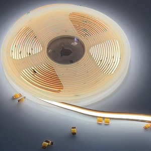 Striscia <span class=keywords><strong>LED</strong></span> COB Dimmerabile Senza Saldatura 12V 300LED/m, Tagliabile, per Illuminazione <span class=keywords><strong>Sottopensile</strong></span> - Product Image 1
