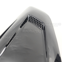 Pour Ford Mustang 2015-2022 Tous Modèles – Cache de Fenêtre Latérale à Persiennes, Décoration Effet Fibre de Carbone Noir Brillant