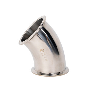 Thực Phẩm Lớp Mông Hàn 45 90 Độ Uốn Cong Vệ Sinh Khuỷu Tay Không Gỉ - Product Image 4