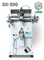 Imprimante à écran semi-automatique pneumatique, contrôle par micro-ordinateur, 20 programmes prédéfinis pour surfaces cylindriques, ovales, plates, en forme de pot, courbes
