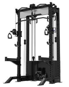 Gym Equipment Multi Functional Trainer with <strong>Lat</strong> <strong>Pull</strong> <strong>Down</strong> / Low Row <strong>Attachment</strong> Squat Rack Smith Machine - Product Image 6