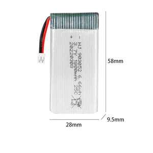 Factory 3.7V 1800mAh lithium polymer 3.7v for toy airplane diecast plane models agricultural drone battery