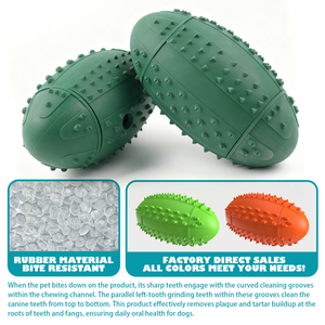 <span class=keywords><strong>Jouet</strong></span> à mâcher interactif en caoutchouc souple pour chien avec nettoyage des dents et entraînement au QI pour la stimulation mentale - Product Image 5