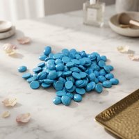 Turquoise synthétique bleu foncé avec ligne noire, taille ovale, pour la fabrication de bijoux