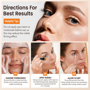 Crème raffermissante pour les yeux IKZEE à fini naturel, réduit les poches et les ridules, anti-rides, peptide, pour tous les types et tons de peau - Product Image 4