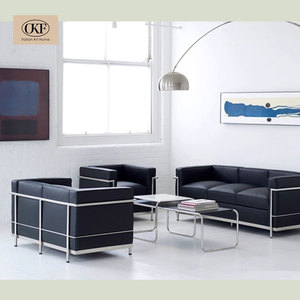 OKF Divano Componibile Moderno di Lusso Minimalista in Pelle, Personalizzabile nel Colore, Arredamento per <span class=keywords><strong>Soggiorno</strong></span> di Villa - Product Image 4