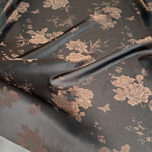 Nouveau tissu jacquard bicolore en rayonne et polyester, motif floral <span class=keywords><strong>de</strong></span> style chinois, pour manteau, chemise et cheongsam automne-hiver - Product Image 6