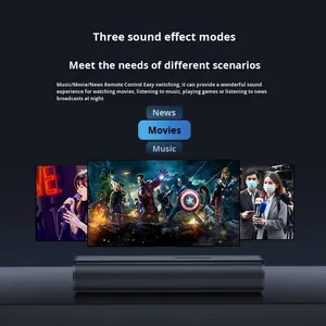 Barra de Sonido Transfronteriza para Cine en Casa, Sonido Envolvente Panorámico, Audio para TV, Echo Wall <span class=keywords><strong>5.1</strong></span>, 4 Altavoces, Metálica - Product Image 5