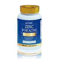 BIYODE Afrique – Comprimés de Zinc 50mg pour l'acné, 100 comprimés, Complément de bien-être, En stock, Faible MOQ, Vente en gros directe usine