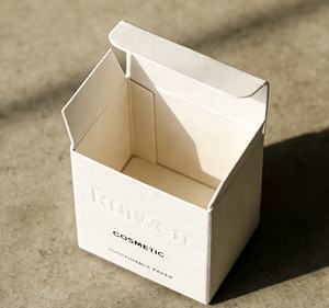 Custom Logo Embossed Luxury Textured Finish Art Paper UV Coated Recyclable Magnetic Closure Folder <b>Box</b> Custom Size Face Mask - Product Image 1