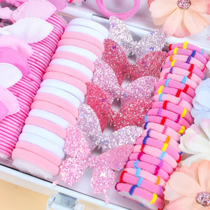 Hot Selling Pink Bowknot Flower Butterfly Hair Accessories Combinations <b>Sweet</b> Series Girl's Hair Accessories Fashionable Jewelry - Product Image 3