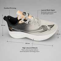 Chaussures décontractées YIDA Modèle 0528 en maille souple et mousse, légères, absorbant la transpiration, antidérapantes et résistantes à l'usure pour toutes les saisons et le quotidien