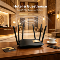 Router WiFi Gigabit Dual Band Ruijie EW1200G PRO AC1300 Grosir, 6 Antena, Full Mesh, RJ45 untuk Pemasok Grosir