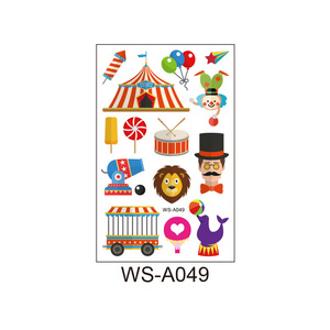 Suministros de Circo, Tatuajes Temporales Coloridos Personalizables <span class=keywords><strong>para</strong></span> Niños y <span class=keywords><strong>Niñas</strong></span>, Resistentes al Agua, Divertidos <span class=keywords><strong>para</strong></span> Fiestas - Product Image 5