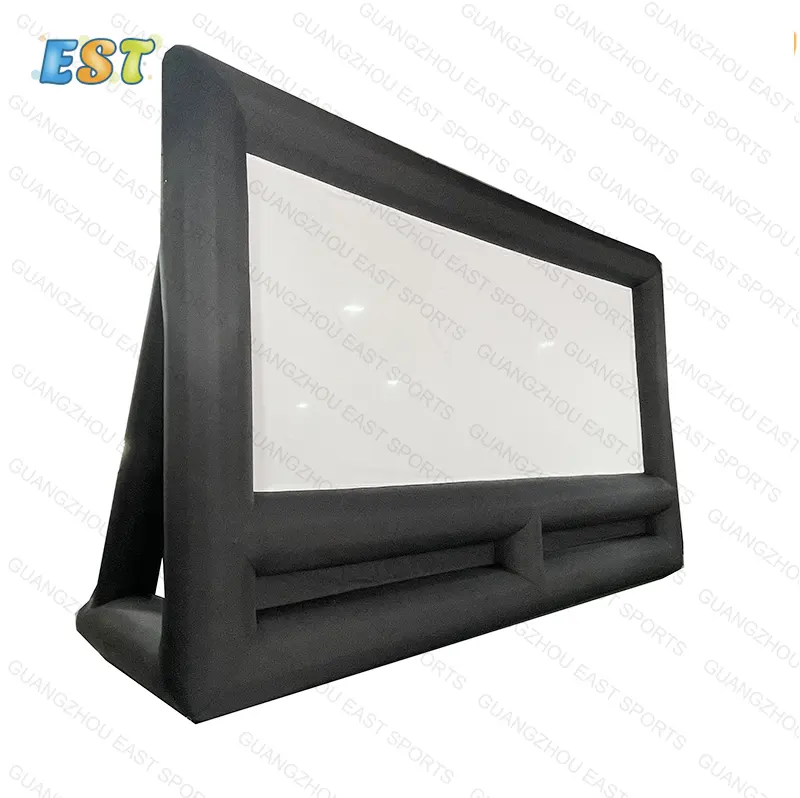New arrival factory sale oxford cloth commercial home use inflatable movie screen retractable for sale