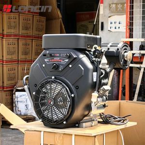 เครื่องยนต์เบนซิน Loncin LC2V90 สองสูบ 999 ซีซี ระบายความร้อนด้วยอากาศ 4 จังหวะ 36 แรงม้า สตาร์ทไฟฟ้า พร้อมลูกปืน สำหรับเครื่องจักรวิศวกรรม - Product Image 3