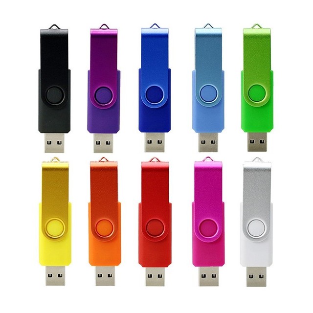 Wholesale Cheap Swivel USB Flash Drive 8GB 16GB 32GB USB Stick Memory 64GB USB2.0 USB3.0 Twister Flash Drive