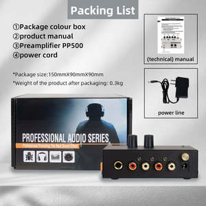 Préamplificateur <span class=keywords><strong>phono</strong></span> portable PP500, studio à domicile, guitare électrique, amplificateur audio pour casque, amplificateur de monitoring, préamplificateur vinyle - Product Image 6