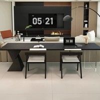 Bureau d'ordinateur moderne et minimaliste en bois, design italien, pour le bureau et l'étude, nouvelle collection