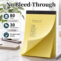 Bloc-notes personnalisé avec couverture en papier imprimé, perforé, coloré, emballé sous film rétractable, impression numérique, 50 feuilles pour notes de bureau