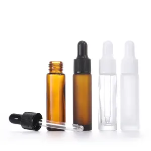 10毫升透明玻璃滴管瓶精油样品瓶香水瓶液体化妆品容器玻璃滴管瓶
