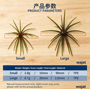 Esca Artificiale Morbida a Forma <span class=keywords><strong>di</strong></span> Riccio Marino Bionico Galleggiante, per Drop Shot e Jig Head, per Pesca da Riva e su Scogliera - Product Image 6