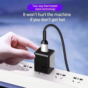 60W High Quality LED Fast Charging 1.2m <b>USB</b> C Cable 3A Fast Charging Data Cable with Type-C 5A Flat Cable Design - Product Image 2