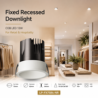Spot encastré moderne 12W COB LED pour plafond, découpe 75mm, CRI élevé, éclairage intérieur domestique LP-FX7584-NR-22-1