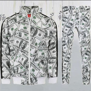 ชุดวอร์มผ้าฝ้าย100% สำหรับฤดูหนาวสำหรับผู้ชายชุดกันลมแฟชั่นขนาดใหญ่พิเศษพิมพ์ลายตามสั่ง - Product Image 2