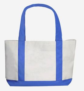 Bolsa de Mano de Lona de Algodón Cuadrada Ecológica al por Mayor con Asas de Cuero Resistentes para el Trabajo o Promociones - Product Image 6