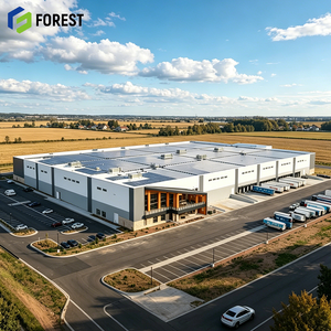 Edificio Industrial Prefabricado de Acero Estructural Modular, Diseño Personalizado, para Logística y Almacenamiento de Carga Pesada - Product Image 1