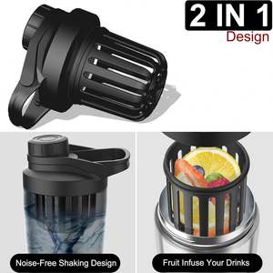 Wholesale Custom Logo Gradient Shaker <b>Bottle</b> Protein Mixer Cup with <b>Blender</b> Ball Leak-Proof Gym Sports Water <b>Bottle</b> - Product Image 4