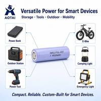 Baterai Li-ion Isi Ulang Custom 21700 4000mAh 3.7V dengan Konektor JST untuk Lampu Camping Navigasi GPS Grosir