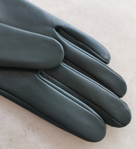 Gants en cuir pour robe d'opéra longue verte 40cm - Product Image 6