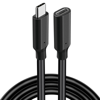 Câble de données polyvalent haute vitesse 20GBPS Type C 5A 100W PD Rallonge 1M 2M Câble audio