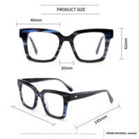 Nouveaux montures de lunettes en acétate classique de haute qualité en stock Monture en acétate 2024
