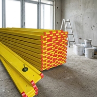 Poutre en bois d'ingénierie jaune H20 étanche pour coffrage de béton lourd et support de dalle dans la construction